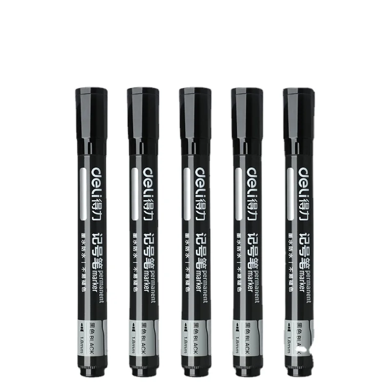 

Deli SK109 High quality marker pen black 5 waterproof non-fading oily tobi thick marker red blue express marker black pen