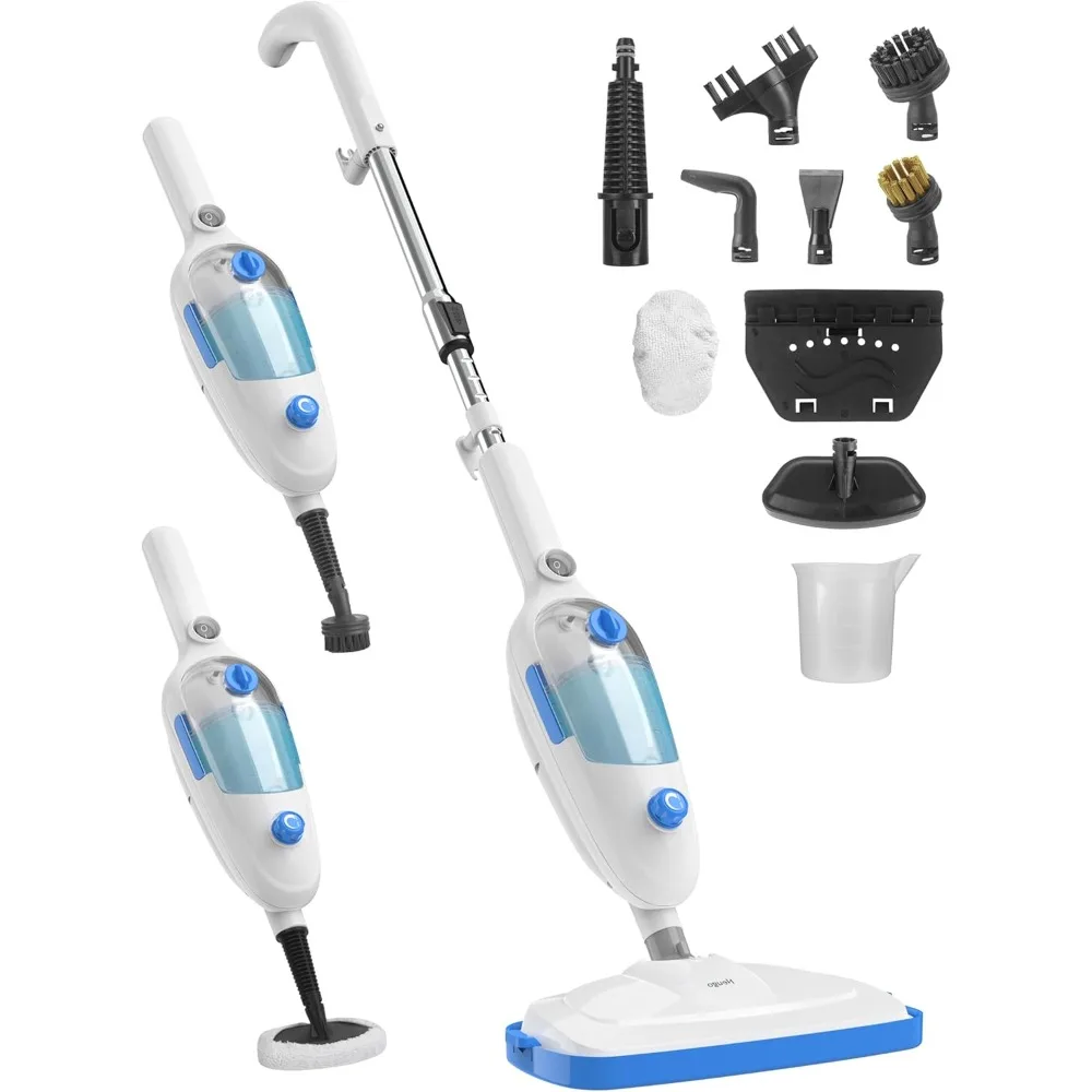 

Steam Mop for Floor Cleaning 10in1 Multi Purpose Handheld Steamer Cleaner Detachable for Vinyl Laminate