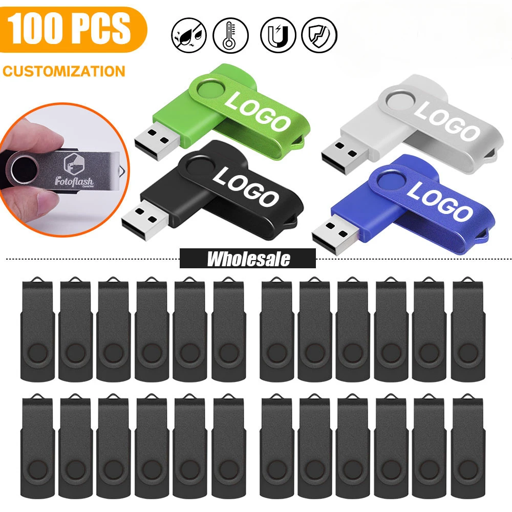 Personalizzato gratuito 100 Pz/lotto USB 2.0 Pendrive Incisione Logo 128mb Chiavetta USB 4gb 8gb 16gb Business/Regalo di Nozze Memory Stick