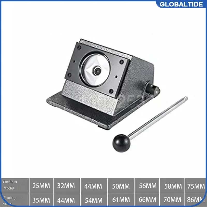 Round Badge Paper Cutter Punch Die Cutter 25 32 44 58 75mm Button Maker Circular DIY Badage Paper Card Cutting Machine Tool