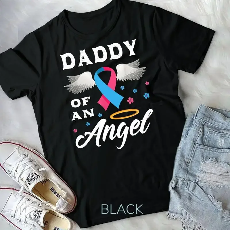 Daddy Of An Angel Pregnancy and Infant Loss Awareness T Shirt Unisex T shirt