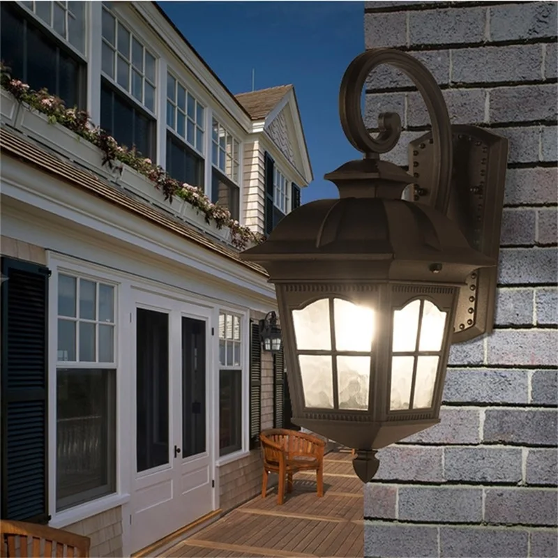 

TEMAR Outdoor Wall Sconce Modern Waterproof Patio Modern LED Wall Light Fixture For Porch Balcony Courtyard Villa Aisle