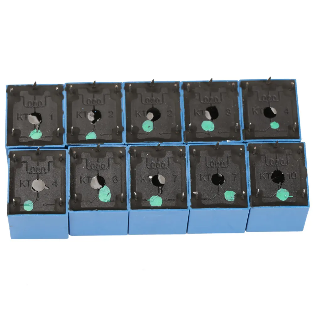 10Pcs SRD-5VDC-SL-C PCB Relay 5Pin PCB Mount Electric Relay DC Power Relay for Universal Household Appliance