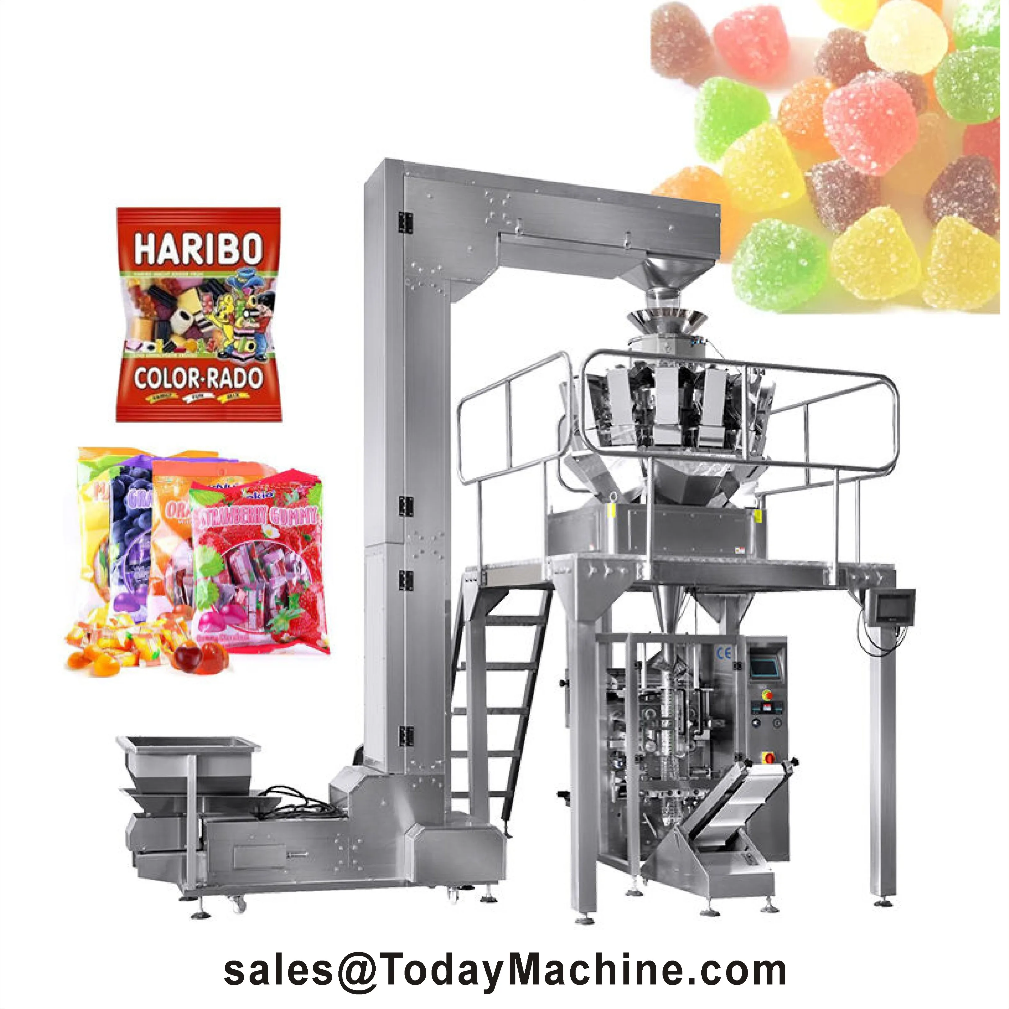 Máquina llenadora de latas de alimentos de maíz, carne de caramelo completamente automática, lata de aluminio, botella de pesaje, llenado, sellado, línea de producción de embalaje