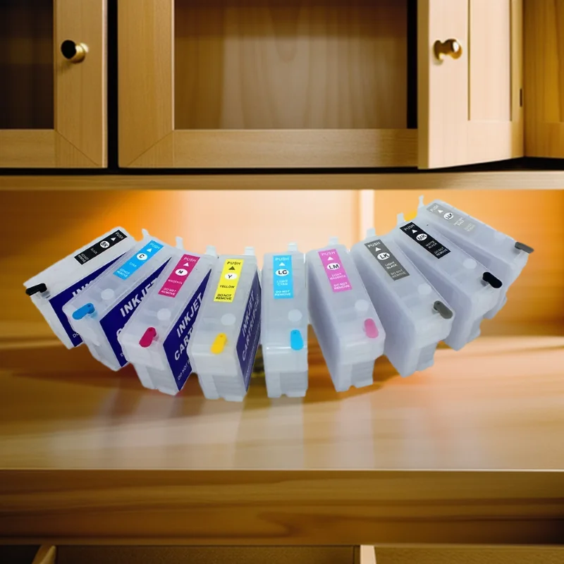 9-ピース-セット-30-ミリリットル-r3000-t1571-詰め替えインクカートリッジ-arc-チップ付きエプソン-t1571-t1579-スタイラスフォト-r3000-プリンタ用