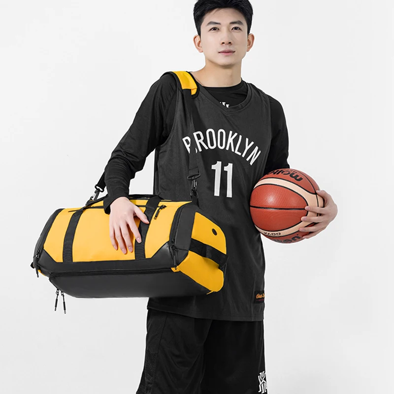 Customized basketball sports bag dry wet separation fitness bag boxing storage bag, gym bag printed logo pattern