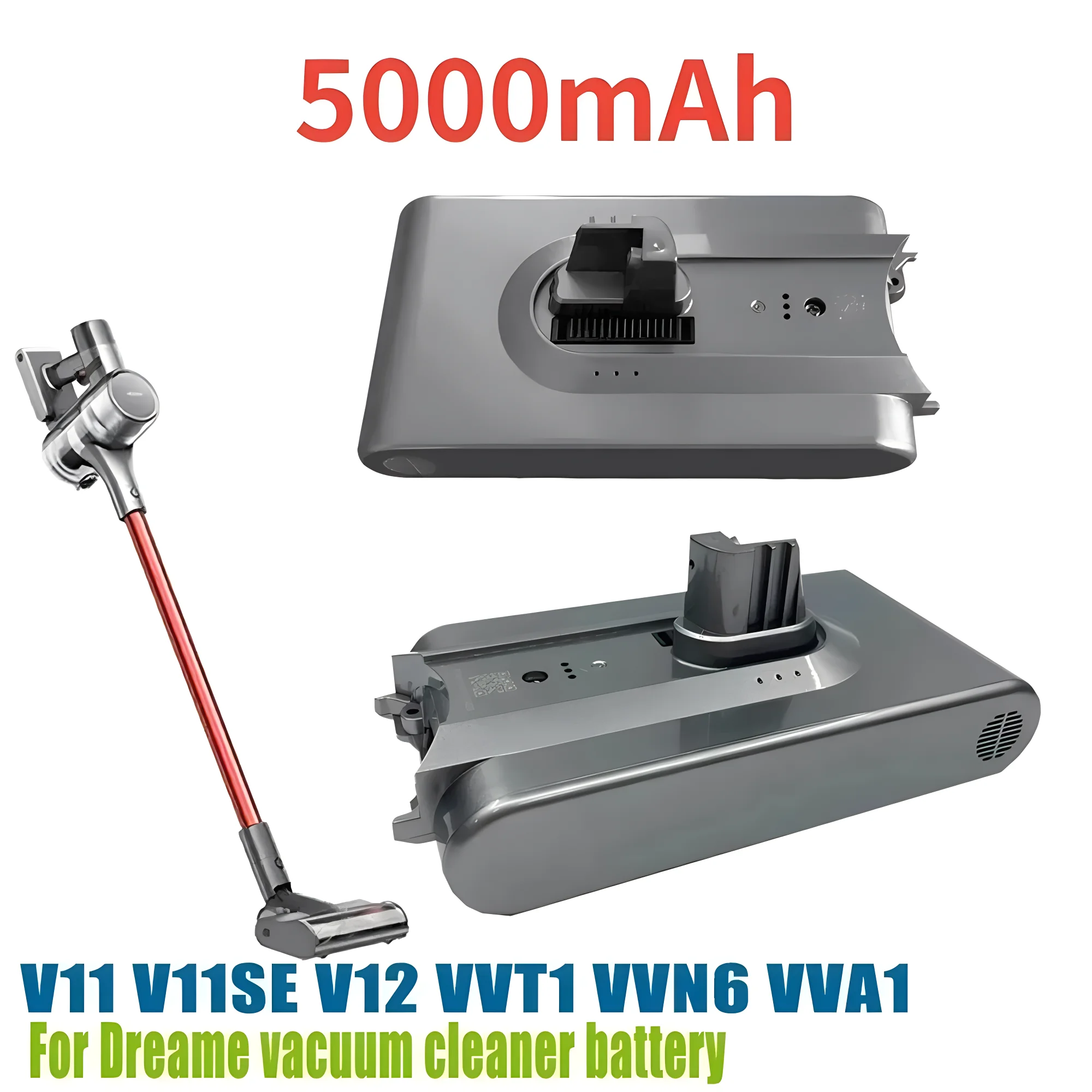 

Сменная батарея для беспроводного пылесоса Dreame V11 V11SE V12 VVT1 vn6 VVA1 18650, сменная батарея