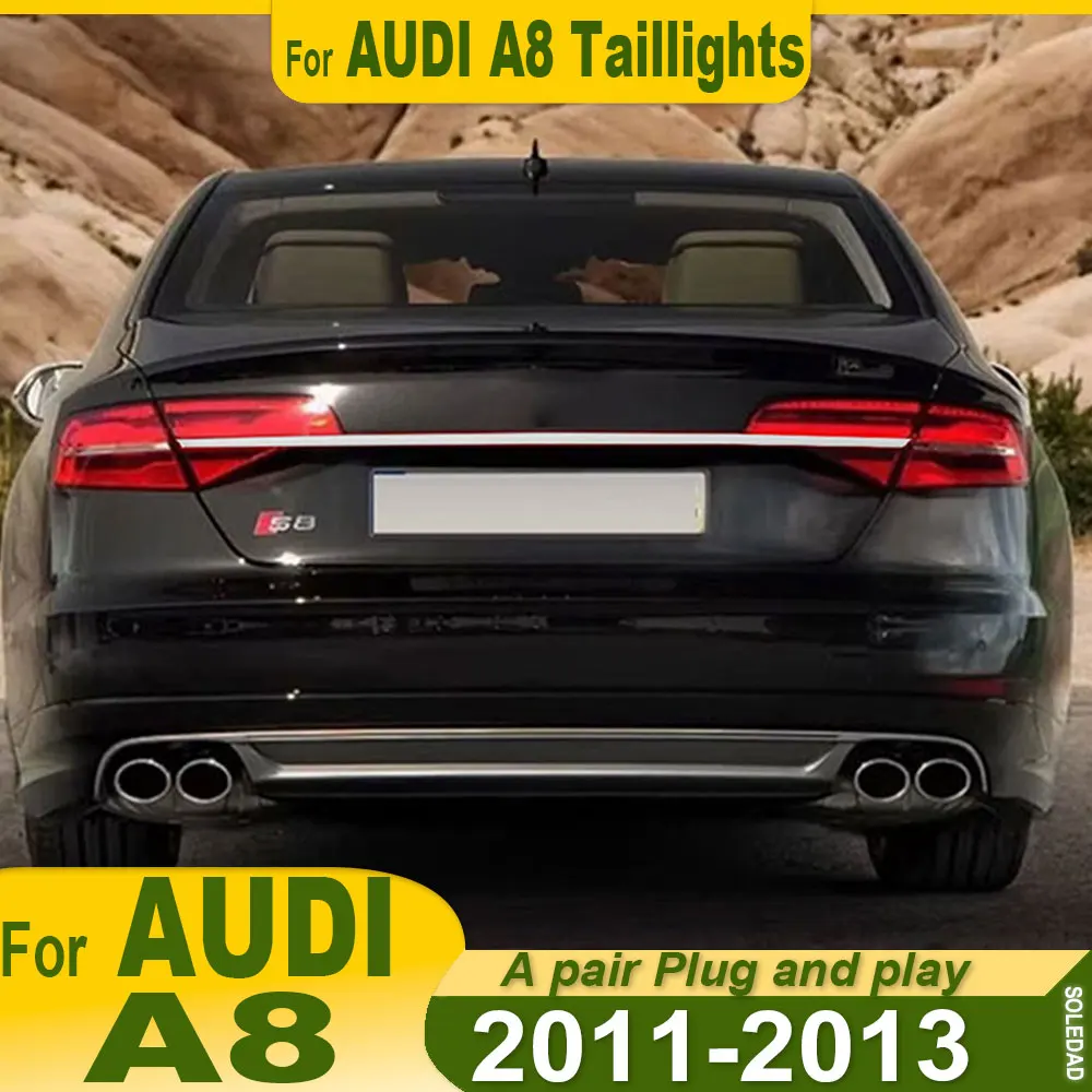 

Car taillight For Audi A8 Taillight 2011 2012 2013 LED Daytime Running Lights Turn Signals Plug And Play Assemblies