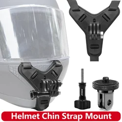 Motorcycle Helmet Chin Mount Strap Extension Mounting for Gopro Hero 13 12 11 10 SJCAM AKASO DJI Osmo Action Camera Accessories