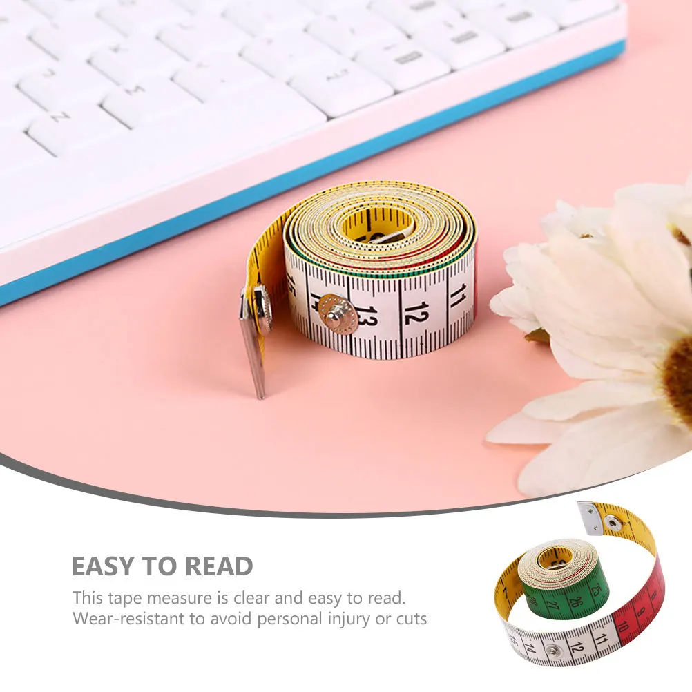 

Color Snap Tape Measure Vintage Style Portable Flexible Sewing Measuring Tape Body Measuring Tool Sewing Thread Set