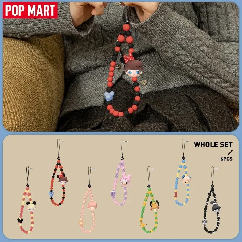 

POP MART DIMOO WORLD X DISNEY Series-ремешок для мобильного телефона, глухая коробка, загадочная коробка, сумка для догадок, игрушки, кукла, милая аниме-фигурка, настольная