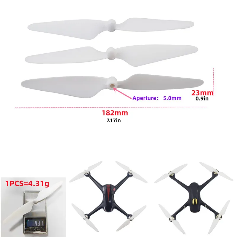 Propellers for Hubsan H501S H501A H501C H501M F17 F100 MJX B3 Bugs 3 D85 EX2H B2C B2W B2 Bugs 2w Bugs 2 D80 F18 F200SE HS700