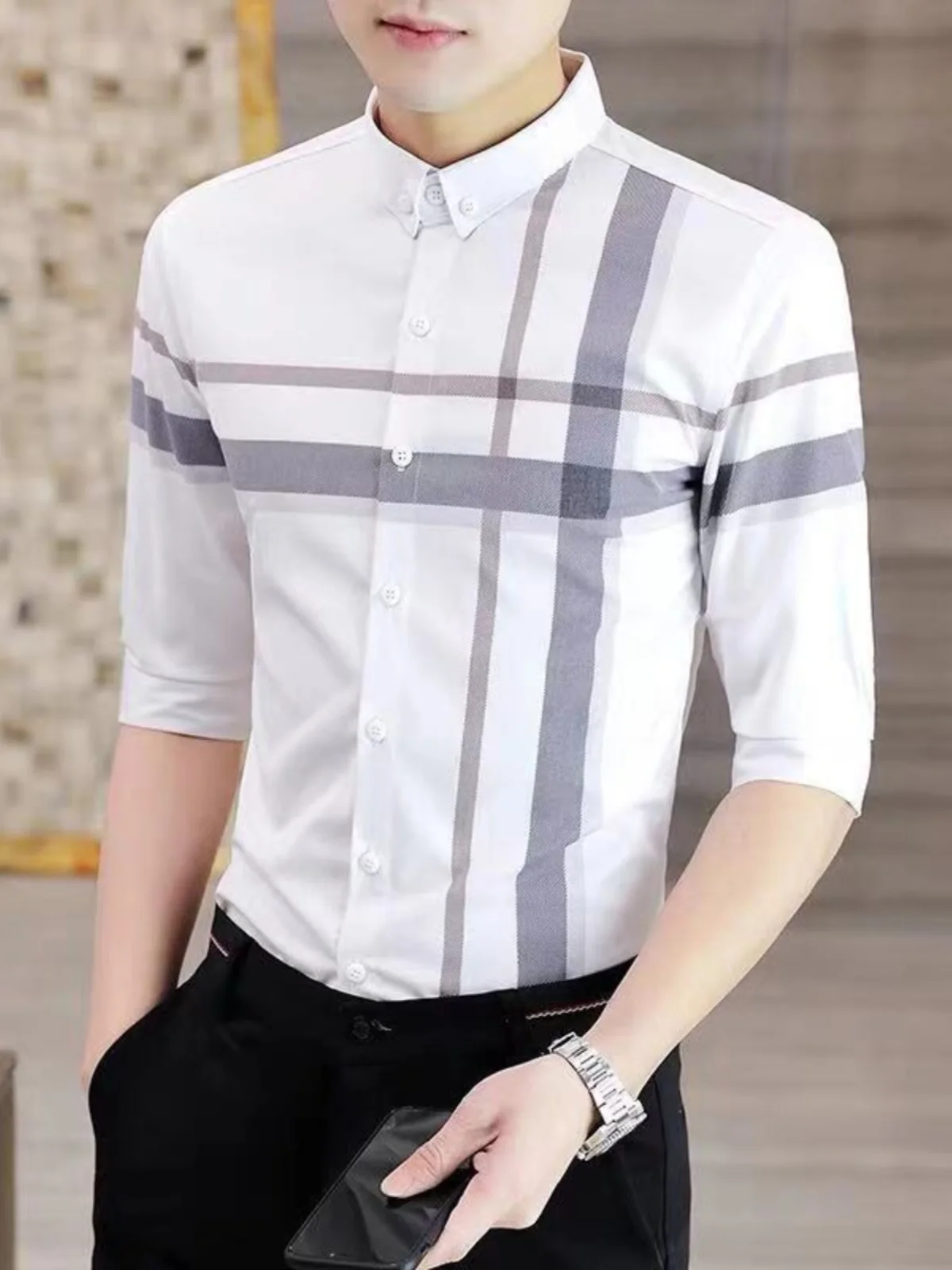 

Мужская футболка свободного кроя, молодежная, модная, белая, тонкая, летняя, укороченная, комфортная, дышащая