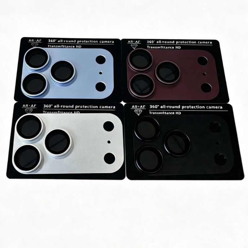 Matter gehärteter Glas-Kameraschutz für iPhone 18 17 16 15 14 Pro Max Plus 360 °   Rundumschutz-Handy-Objektivfolie