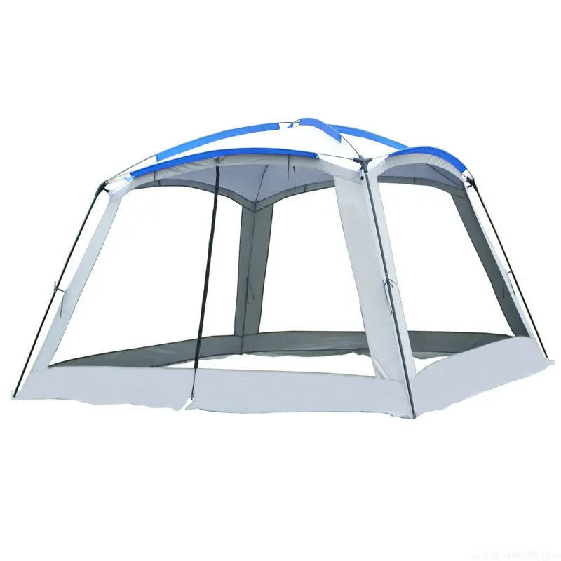 Imagem -06 - Grande Gazebo para Camping Sun Shelter Praia Tenda 58 Pessoa 365x365x210cm Alta Qualidade