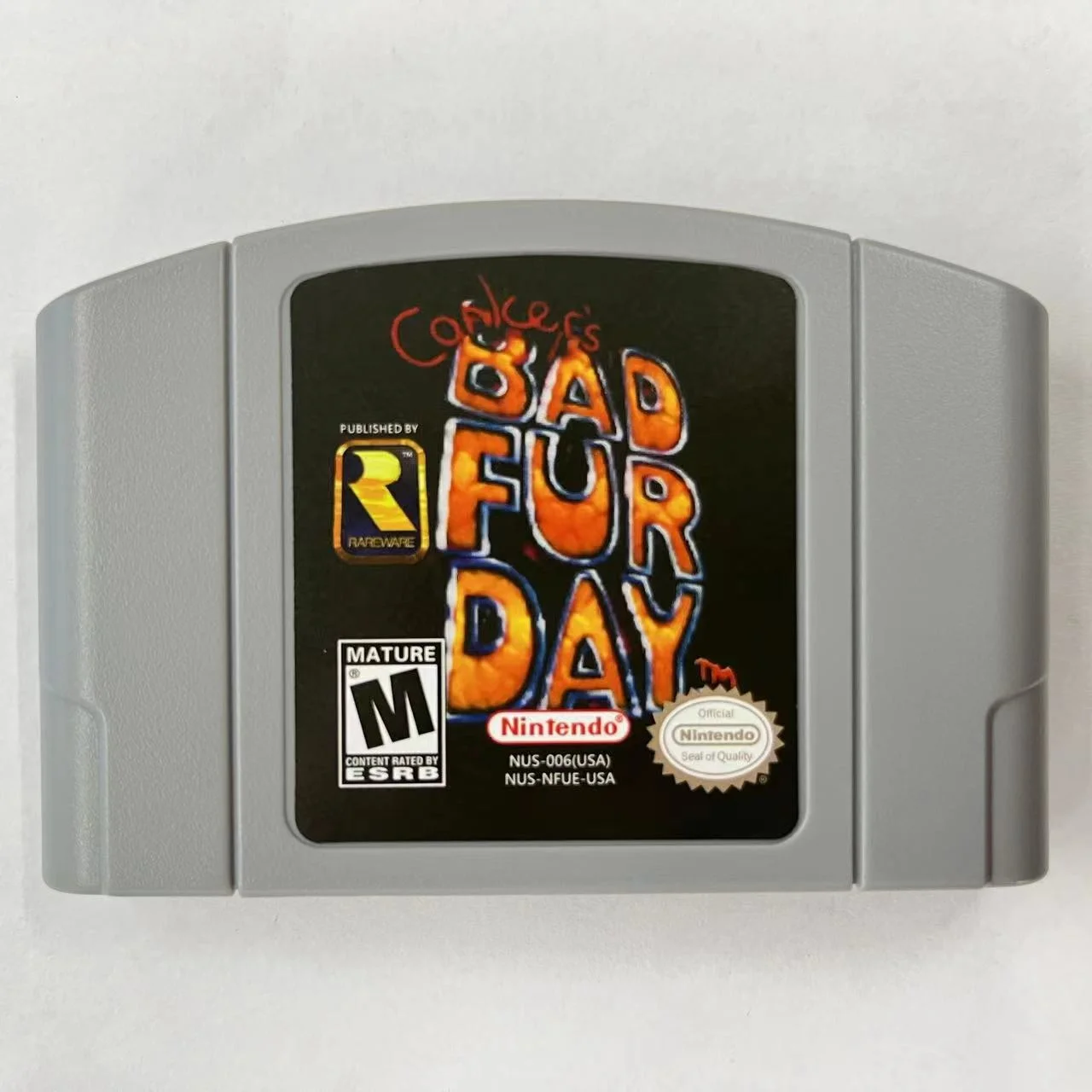 N64  Conkers Bad Fur Day Game cartridges