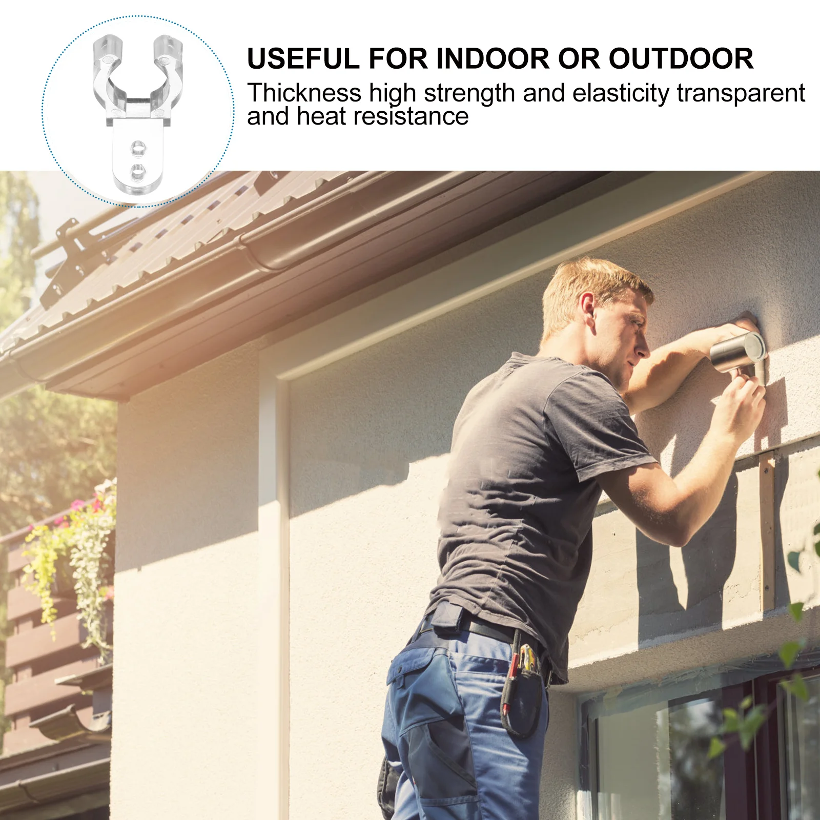 

100pcs Light Tube Holder Pc Material Clamp For 11-13Mm Led Strip Fixing Clip Transparent Heat Resistant Lamp Fastener