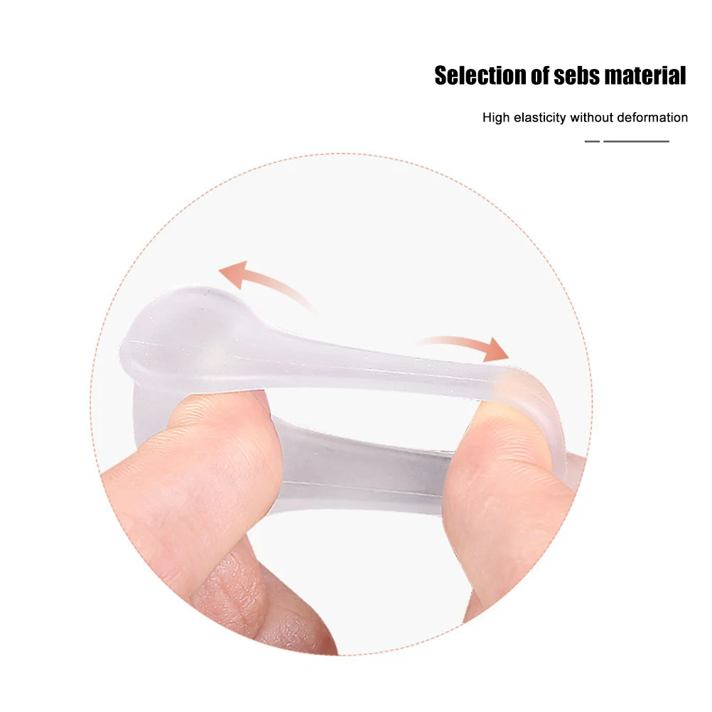 2Pcs Big Toe Two Hole Thumb Valgus Toe Separator Silicone Gel Foot Fingers Protector Corrector Pedicure Foot Care Tools