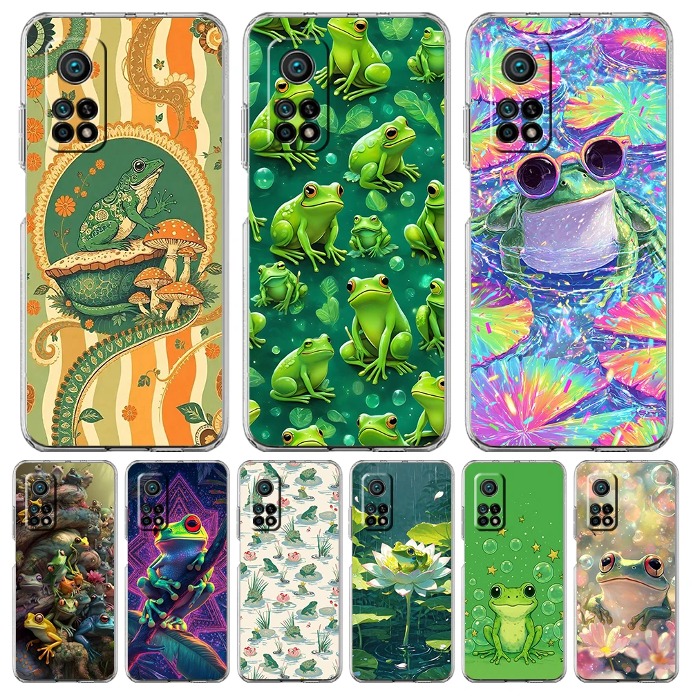 Прозрачный чехол для телефона с реалистичным принтом лягушки для Xiaomi Mi 17 15T 15 14 13 12 Ultra Poco X3 X5 X6 NFC F6 F7 Pro Lite, мягкий чехол из ТПУ Прозрачный чехол для телефона с реалистичным принтом лягушки для Xiaomi Mi 17 15T 15 14 13 12 Ultra Poco X3 X5 X6 NFC F6 F7 Pro Lite, мягкий чехол из ТПУ