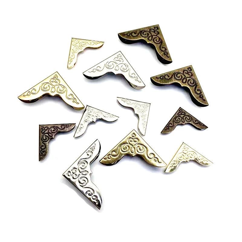 دفتر الملاحظات المعدني للحماية من الحواف البرونزية والزخرفة المطاطية المرنة TN لملحقات مذكرات الحماية