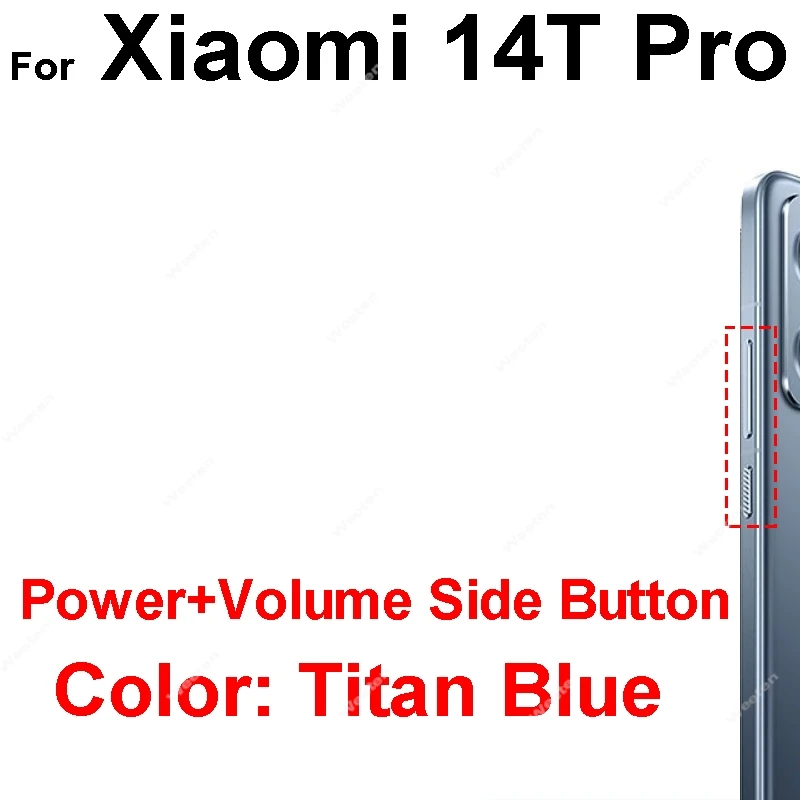 Power Volume Side Button For Xiaomi 14 14T Pro Ultra Cell Phone Power Volume Up Down Side Key Replacement Repair Spare Parts image 6