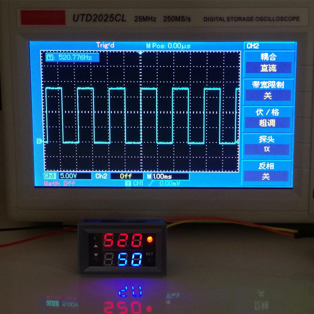 DC4-30V Signal Generator Digital Display PWM Output Pulse Frequency Duty Cycle Adjustable Module Analog Wave Function 1Hz-160KHz