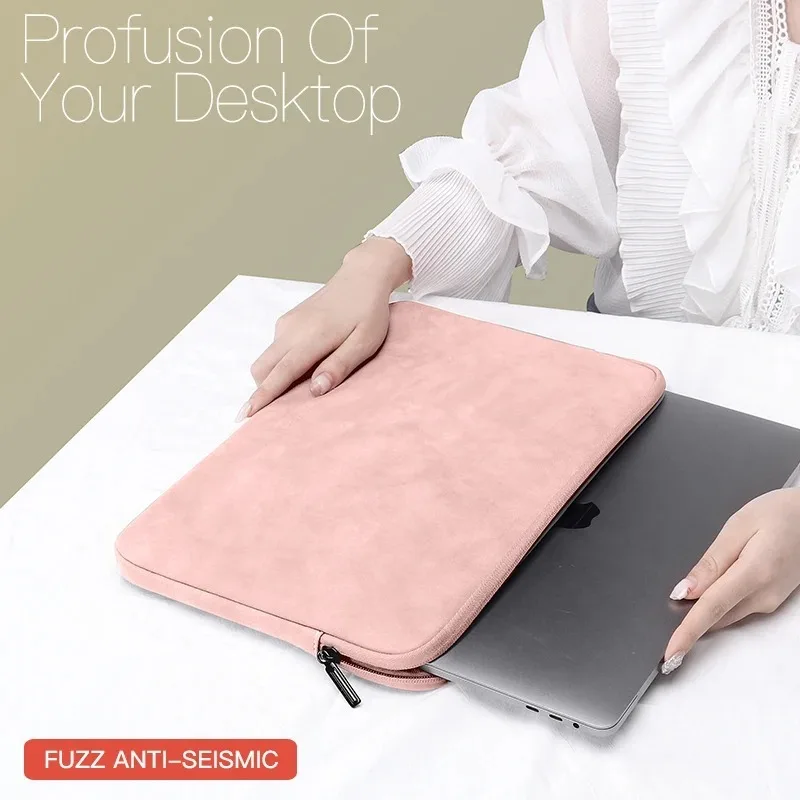 Laptop Sleeve Bag Case 13 13.3 14 15.4 16 for DELL Xiaomi Huawei Notebook Pouch Carrying Macbook Air 13 M2 Pro M3 M4 Shockproof