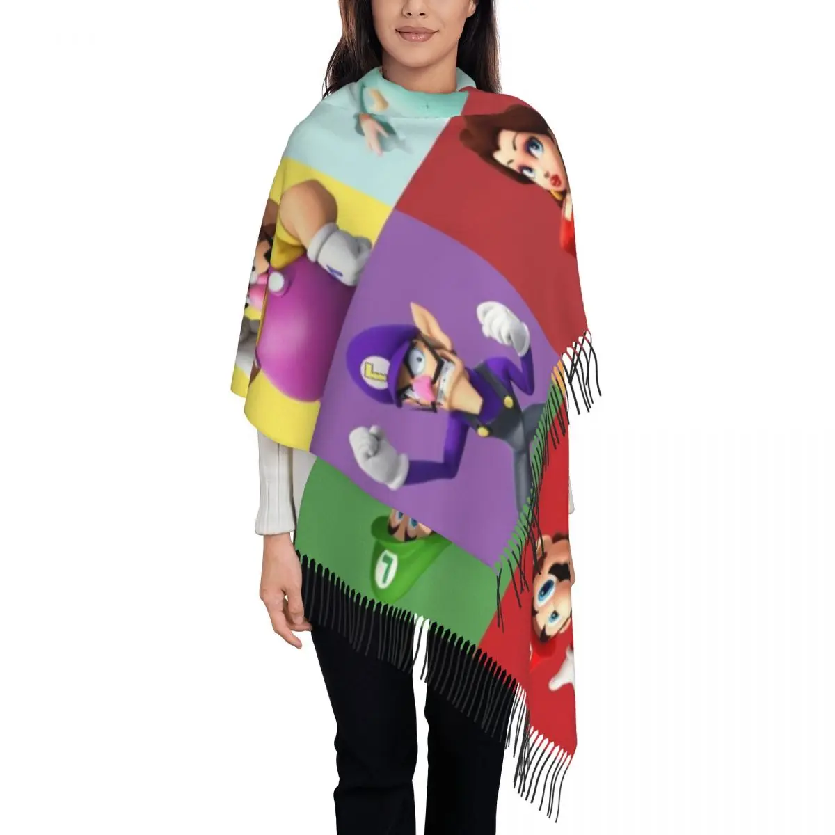 

Игровой шарф с принтом M-Marioed на заказ для мужчин и женщин, зима-осень, теплые шарфы, шали, накидки