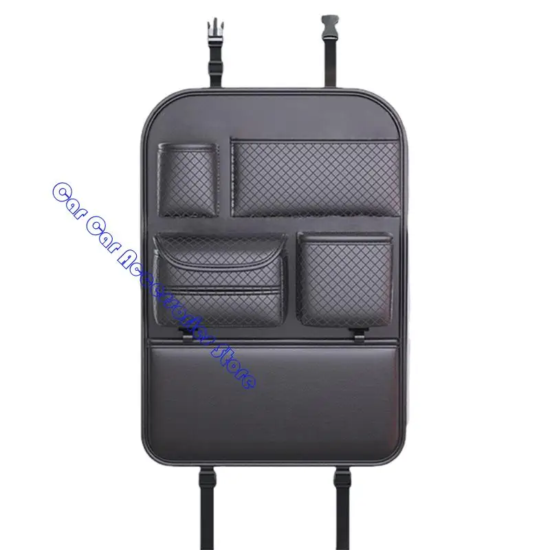 

Car Back Multiple Compartment Storage Bag Kick Mat Back Pocket Multifunctional Backseat Storage Pocket