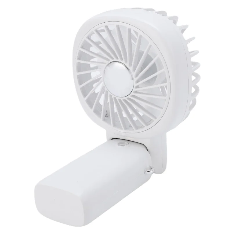 Silent Portable Handheld USB Fan Neck Hanging Design with Power Bank Function for Desktop Outdoor Travel Cooling