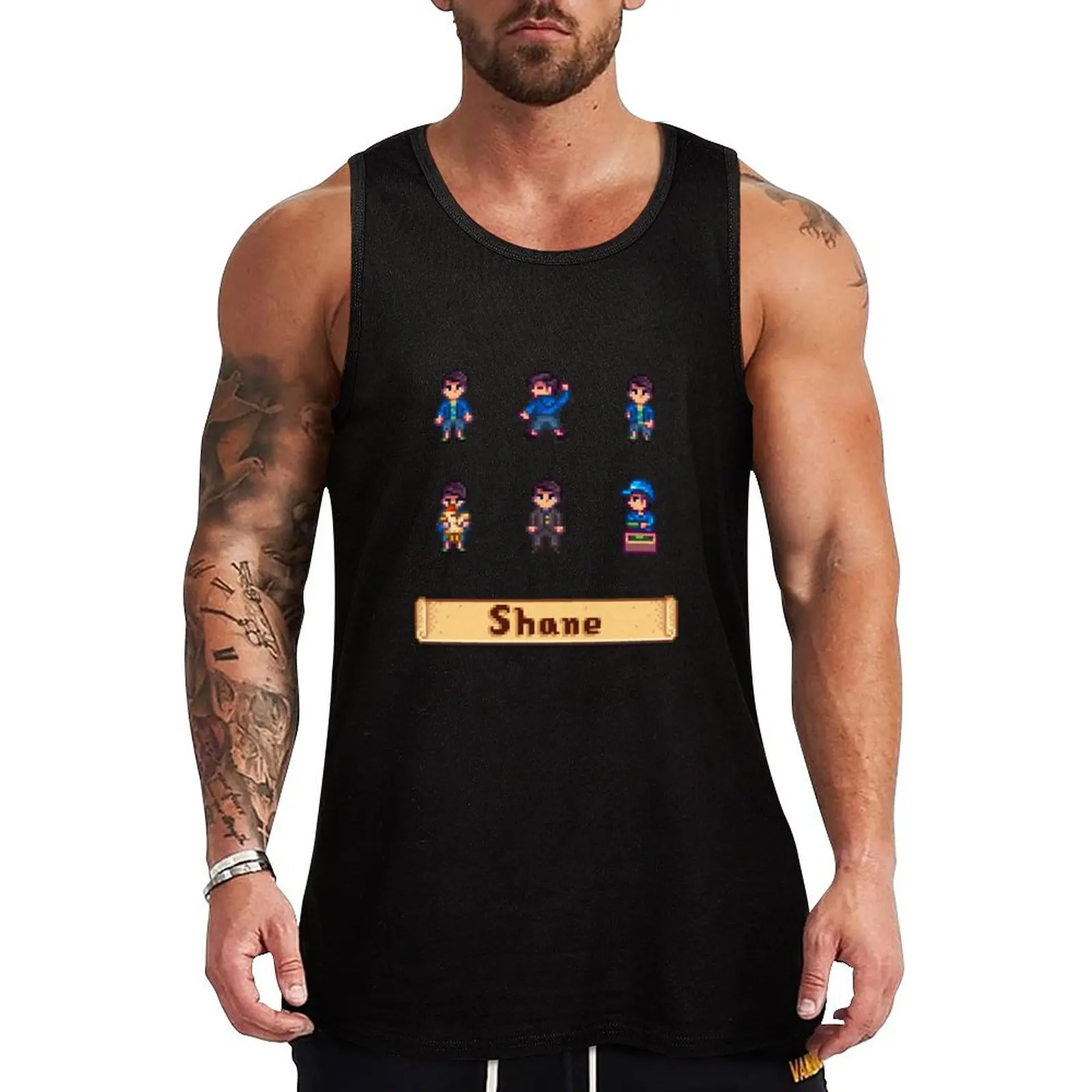 

Stardew Valley Sprites - Shane Tank Top gym shirt men sports vest