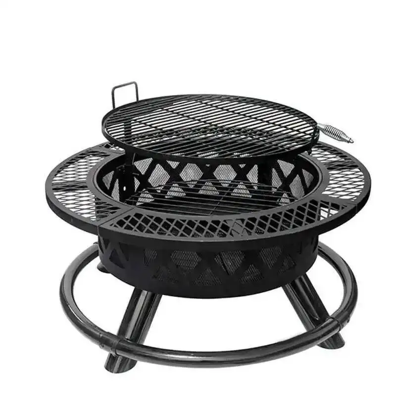 

Nordic Iron Fire Pit для уличного обогревателя 화롯대 Угольный манюра Креативный многофункциональный кемпинг Открытый барбекю Угольные блезеры