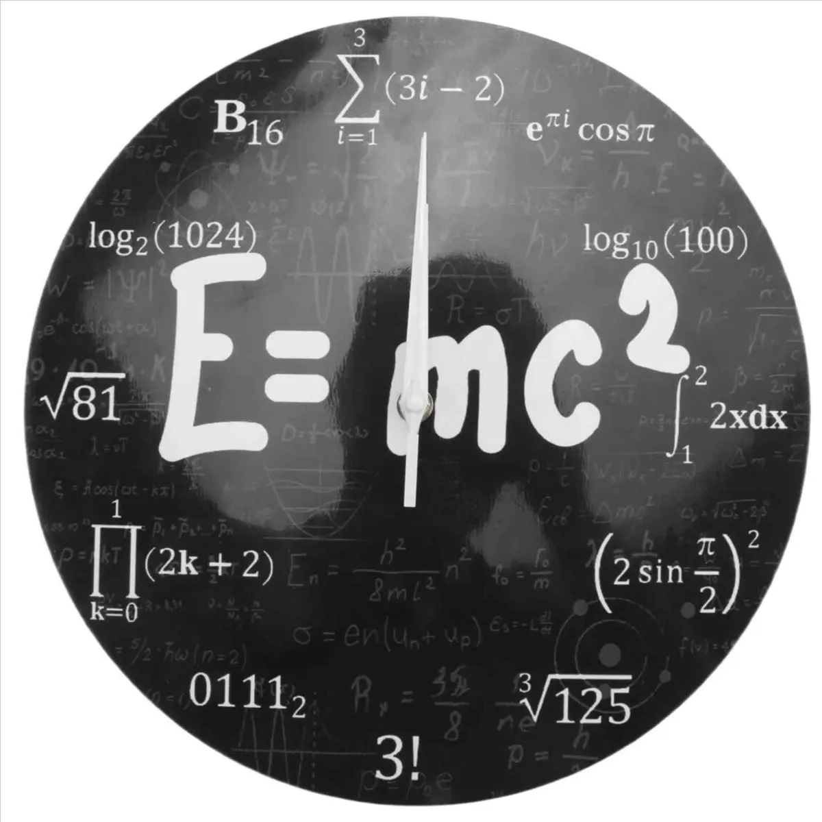 Premium- of Relativity Math Formula Wall Clock Scientist Physics Teacher Gift School Classroom Decor