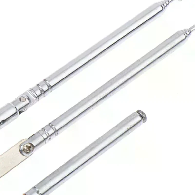 17/25cm 5 Section Metal Full-Channel Am Fm Radio Antenna Telescopic Antenna Rotating Antenna Aerial M2.5