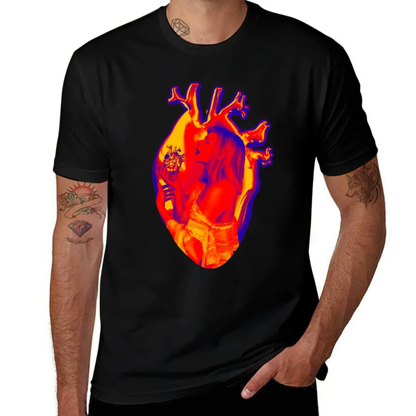 

AURORA Aksnes What Happened To The Heart  Warm tones T-Shirt Funny t-shirts men t shirts high quality