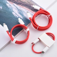 For Oneplus 8T Dual Type C 65W Cable 6.5A PD Type-C To USB C Line For 1+ One Plus 8 8T 7 7T Pro Nord N10 N100 Wrap Charger Cord