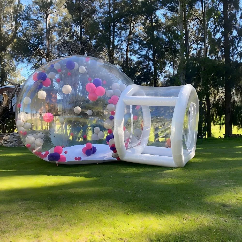 Commercial PVC Transparent Inflatable Bubble Dome Tent with Blower, Custom Size OEM ODM Inflatable Toy for Kids Party Event