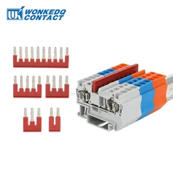 20Pcs FBS10-6 Jumpers For PT ST 4 4mm2 Termin Connect Din Rail Terminal Block Strip Plug-In Bridges FBS 10-6 2/3/4/5/10 Seats