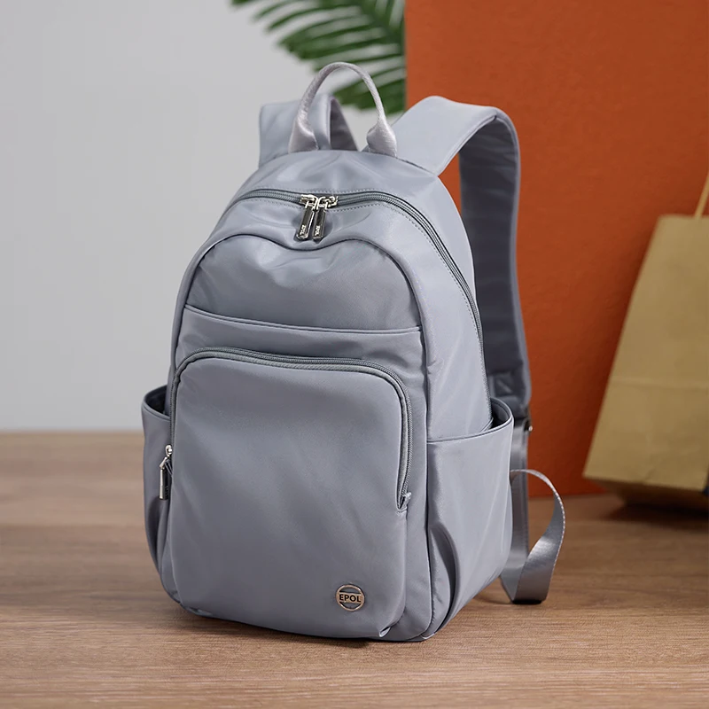 حقائب ظهر نسائية من Fouvor مصنوعة من النايلون المقاوم للماء ومتينة وبسيطة حقائب سفر خفيفة الوزن وعصرية حقائب ركاب احترافية 6105-01