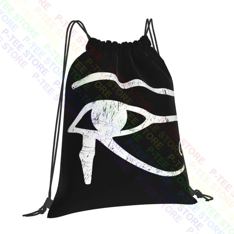 Eye Of Horus Ii Sign Drawstring Bags Gym Bag Travel Beach Bag Lightweight Large Capacity