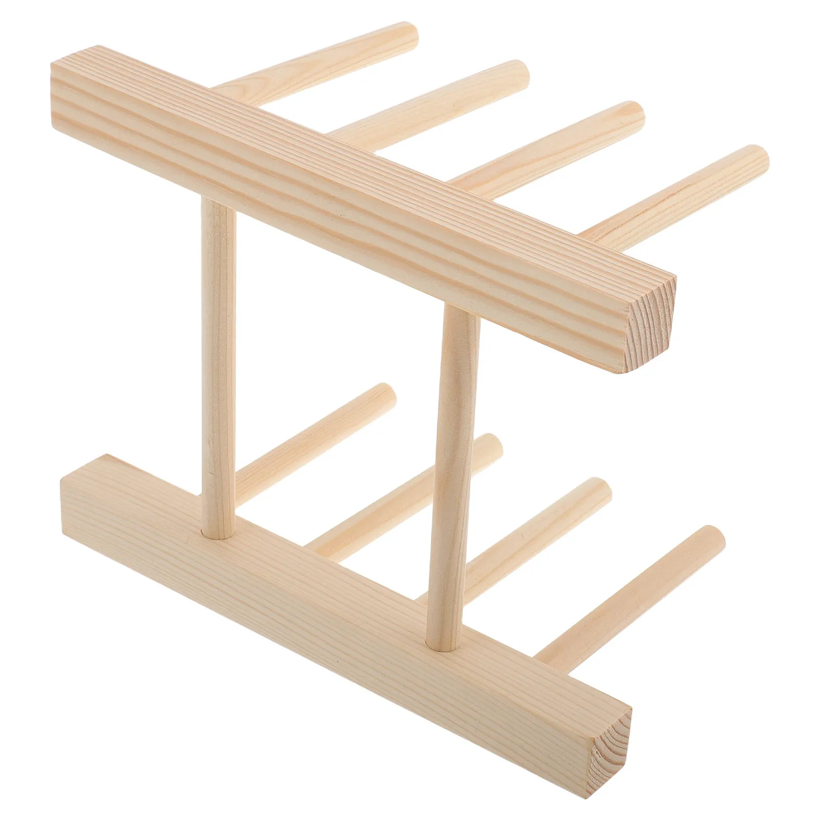 Wood Nail Art Display Board 3 Slot Nail Tips Card Holder Stable Salon Exhibition Presentation Shelf