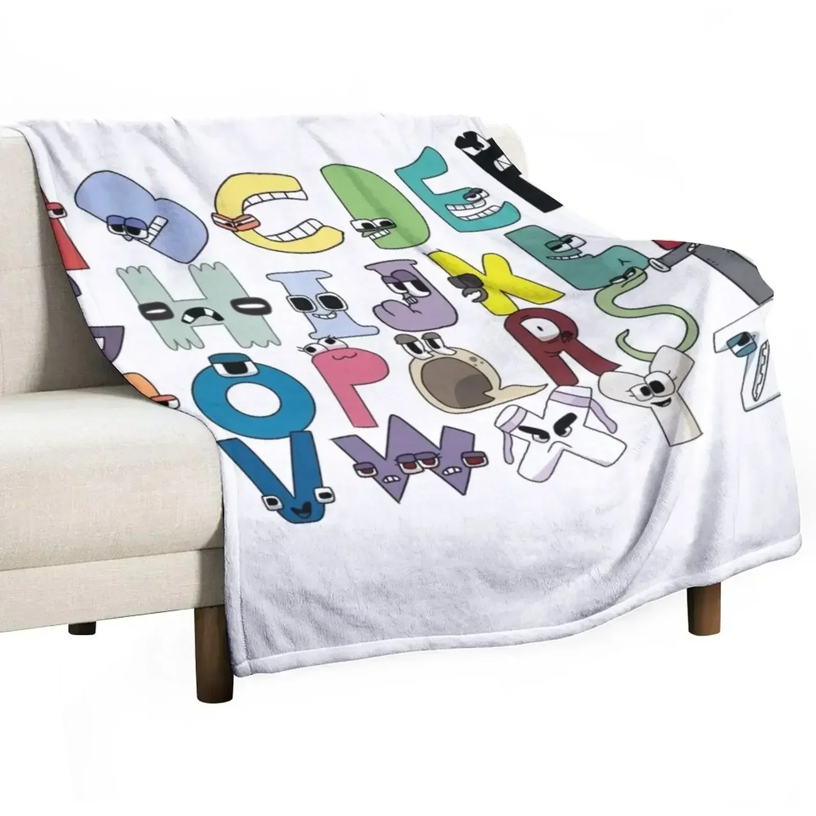 

Alphabet Lore Latter A-Z Throw Blanket for sofa Nap Giant Sofa Blankets