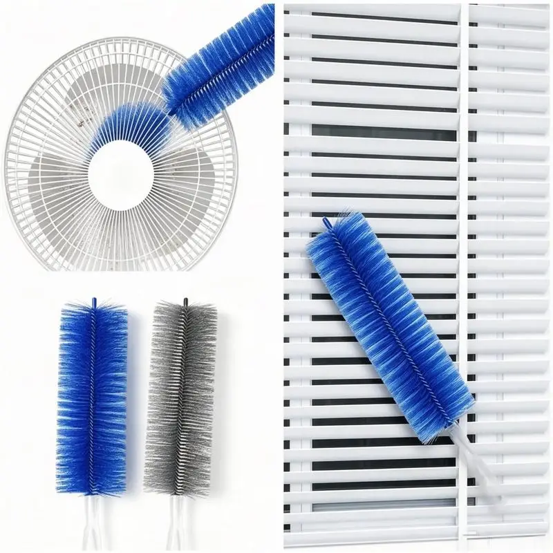 Bendable Microfiber Fan Cleaner Brush, Reusable Cobweb Duster, Washable Dust Remover Fan, Vents, Blinds, Curtai