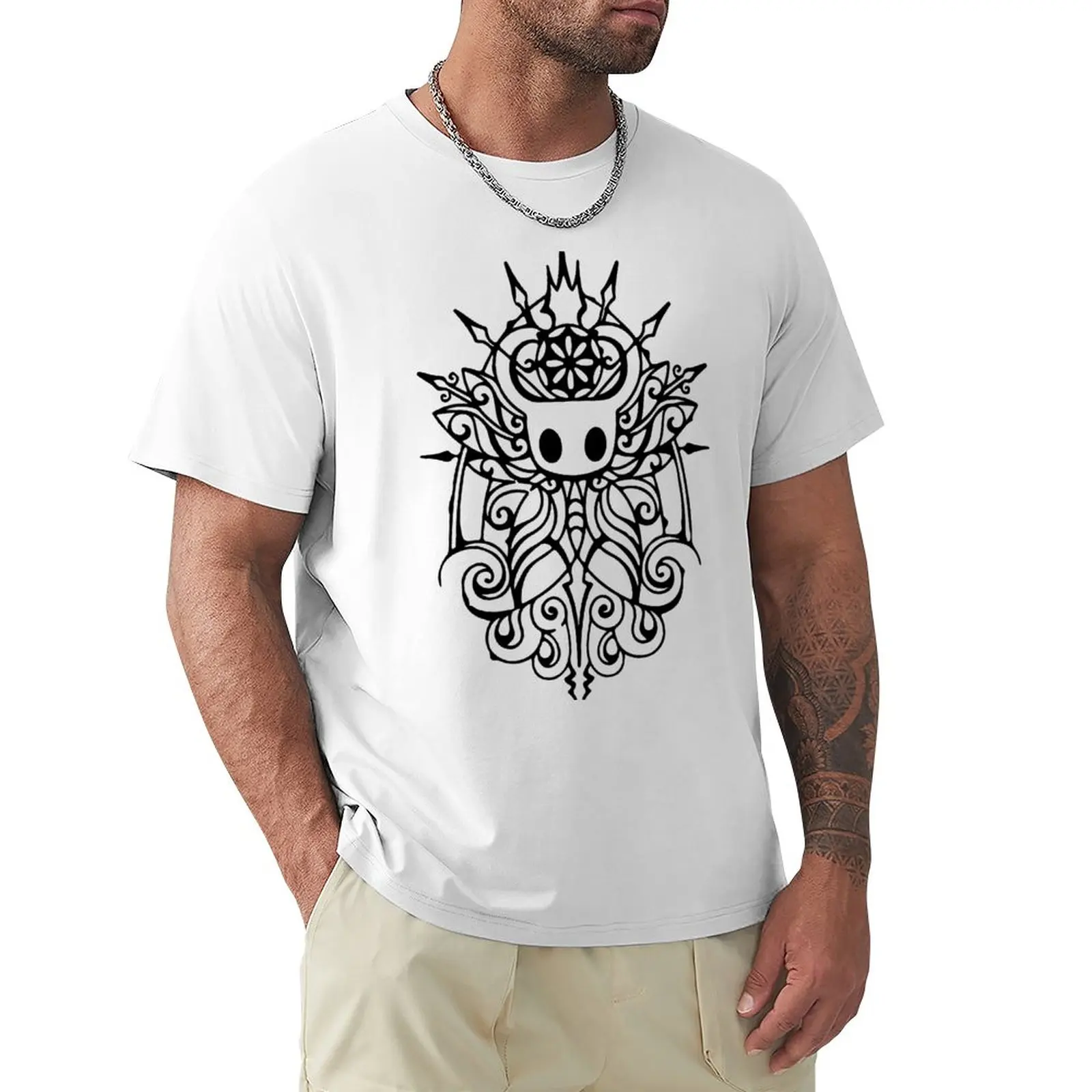 

Flower Classic Art Hollow Knight Adventure Game T-Shirt vintage clothes customs oversized t shirts for men