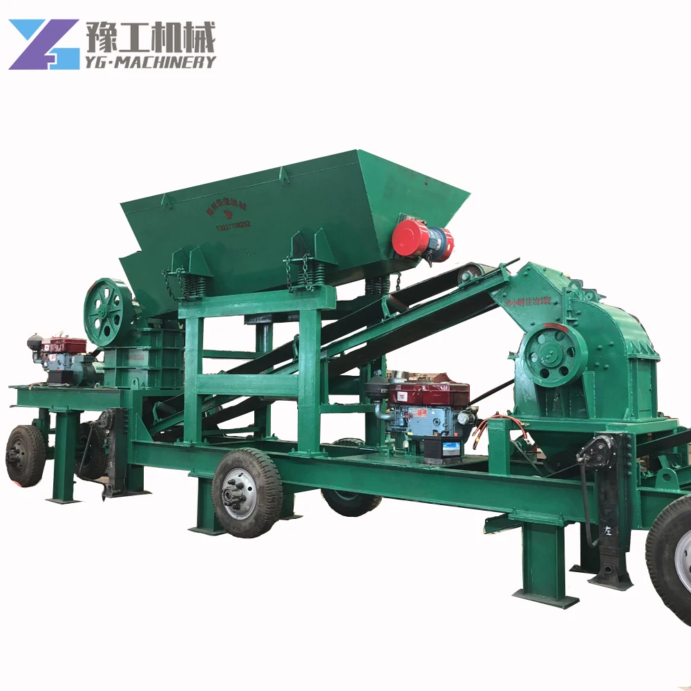 YG Limestone Movable Mobile Hammer Crusher Mobile Rock Crusher,granite Sand Crusher