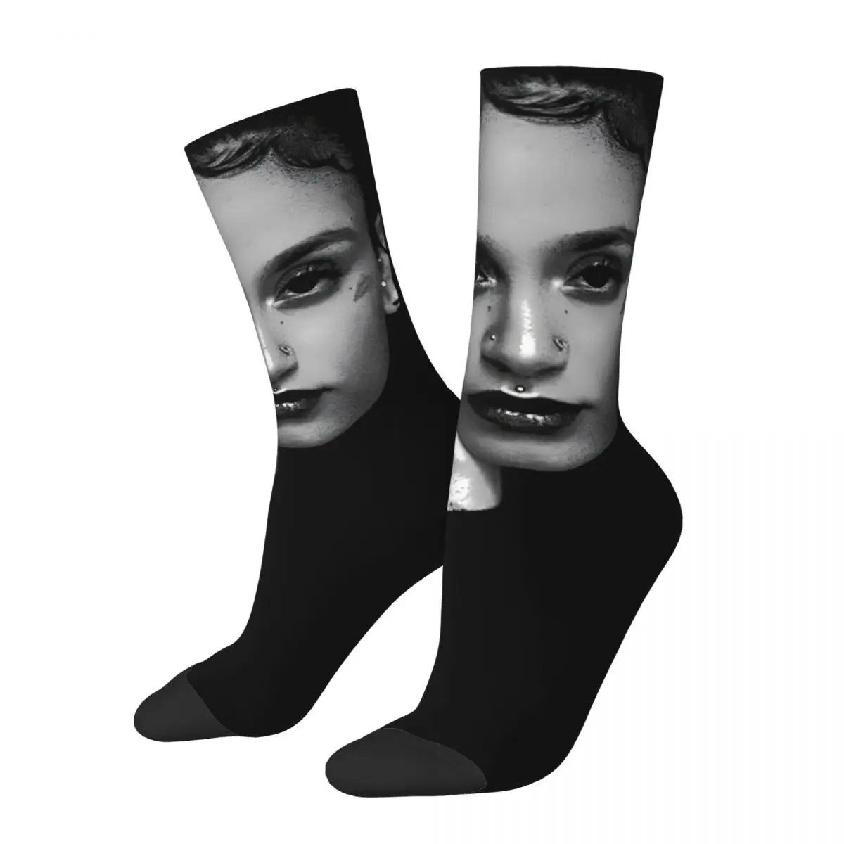 Kehlani Singer Hip Hop Socks Comfortable Fashion Crash World Tour 2024 Socks Harajuku Accessories Middle TubeSocks Small Gifts