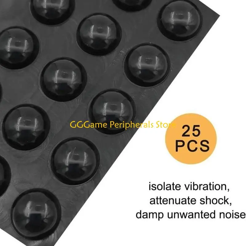 U55B SelfAdhesive Silicone Bumper Vibration Damping Feet Mats For Stereo Systems