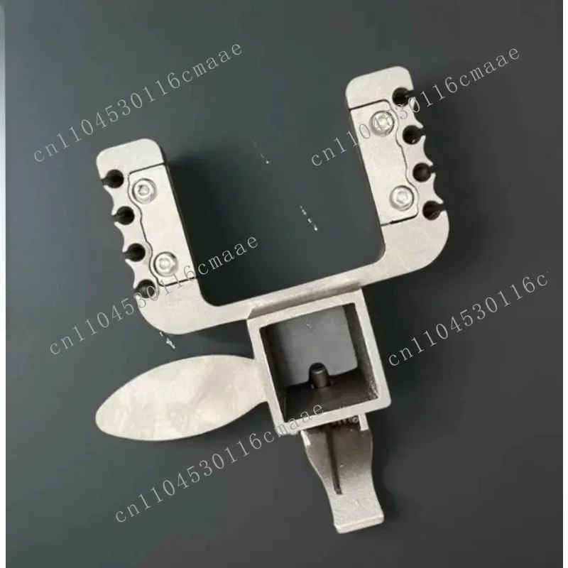 Large Bow Head Support for Fast Press, 10-Strand Round Leather Rubber Band, Stainless Steel Sliding Head