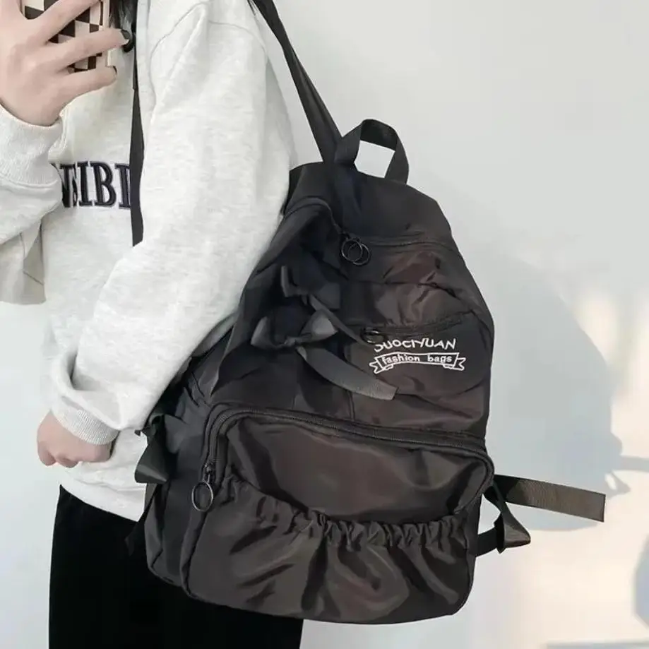 1 Pcs Korean Junior High Student Girl Backpack New Fresh And Sweet Middle School Bag High Capacity