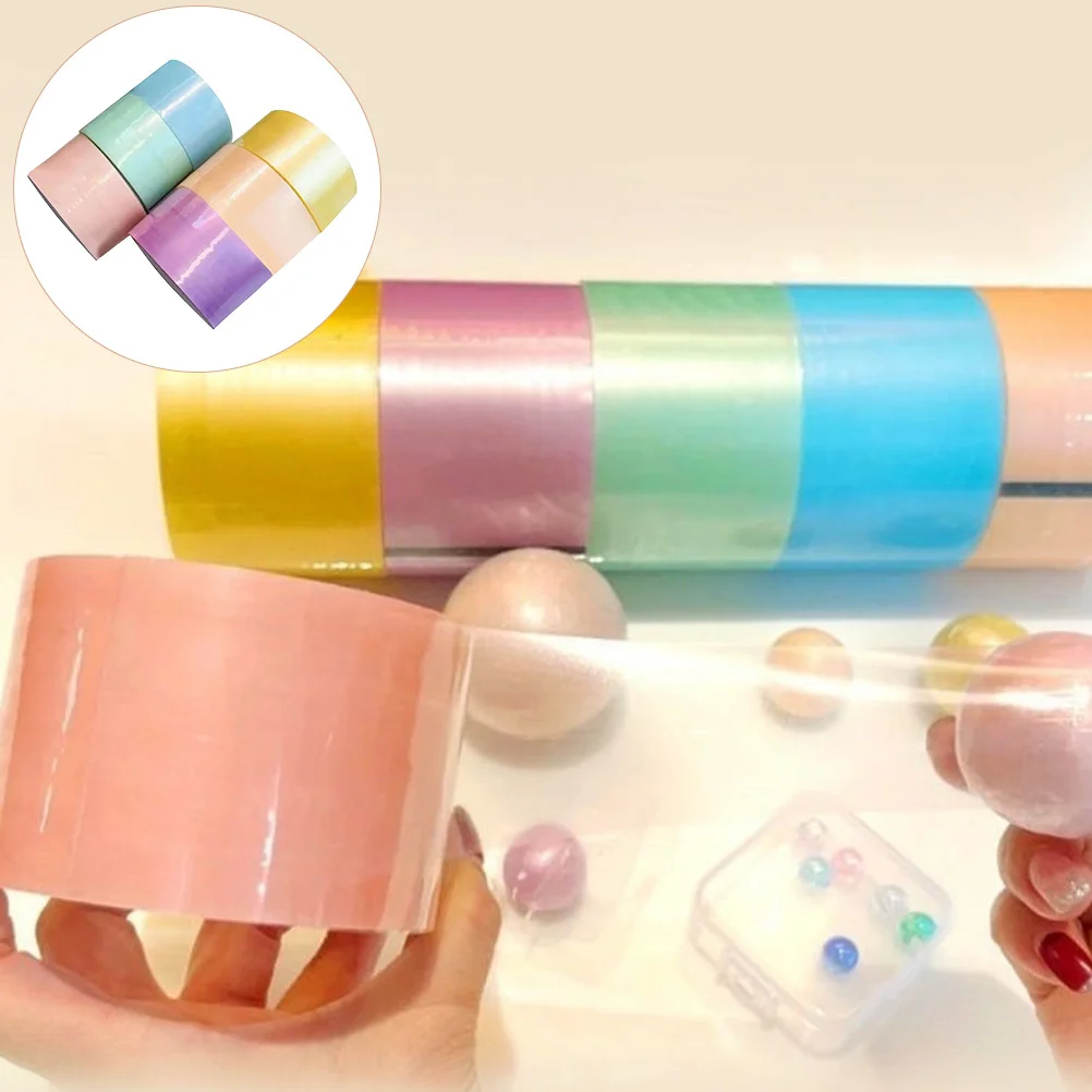 

6 Rolls Sticky Ball Tapes Safe High-Class Materials Smooth Comfortable Experience Stress Relief Birthday Holiday Gifts